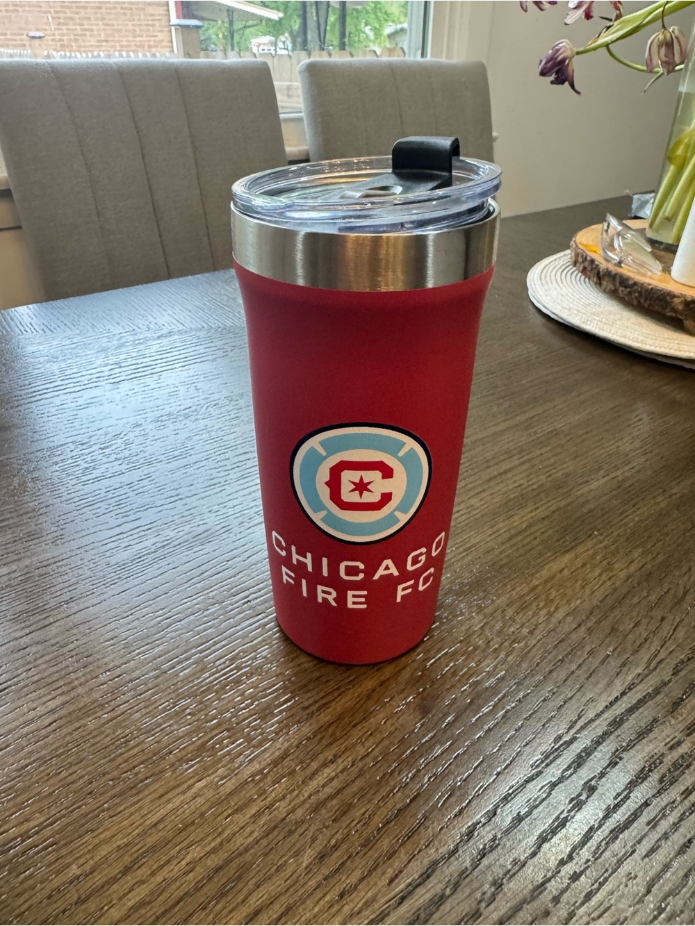 Chicago Fire FC branded stainless steel 18oz Tumbler - MLS